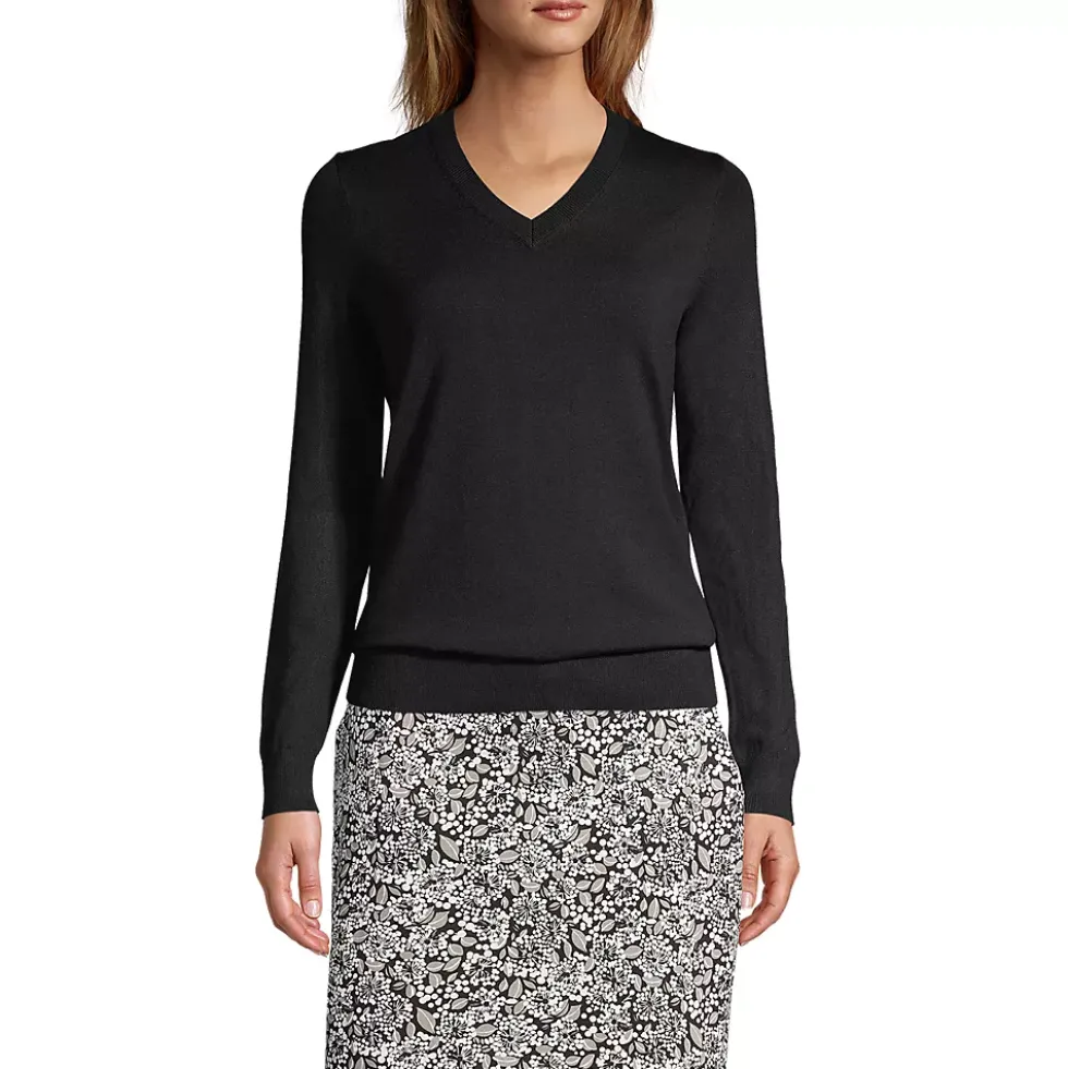 School Uniform Women's Performance V-neck Sweater