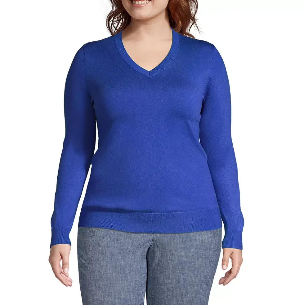 School Uniform Women's Performance V-neck Sweater