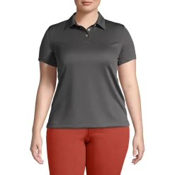 School Uniform Women's Plus Size Short Sleeve Active Pique Polo