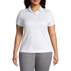 School Uniform Women's Plus Size Short Sleeve Active Pique Polo