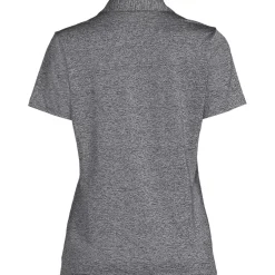 School Uniform Women's Rapid Dry Short Sleeve Space Dye Sport Neck Polo Shirt