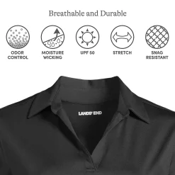 School Uniform Women's Rapid Dry Long Sleeve Sport Collar Polo
