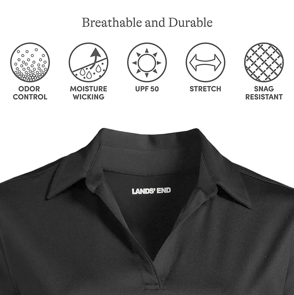 School Uniform Women's Rapid Dry Long Sleeve Sport Collar Polo
