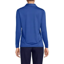 School Uniform Women's Rapid Dry Long Sleeve Sport Collar Polo