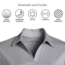 School Uniform Women's Rapid Dry Long Sleeve Sport Collar Polo