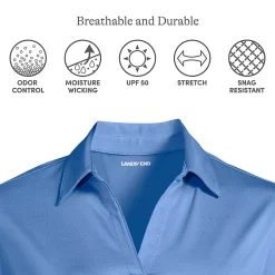 School Uniform Women's Rapid Dry Long Sleeve Sport Collar Polo
