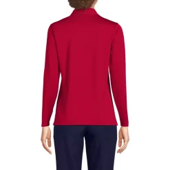 School Uniform Women's Rapid Dry Long Sleeve Sport Collar Polo