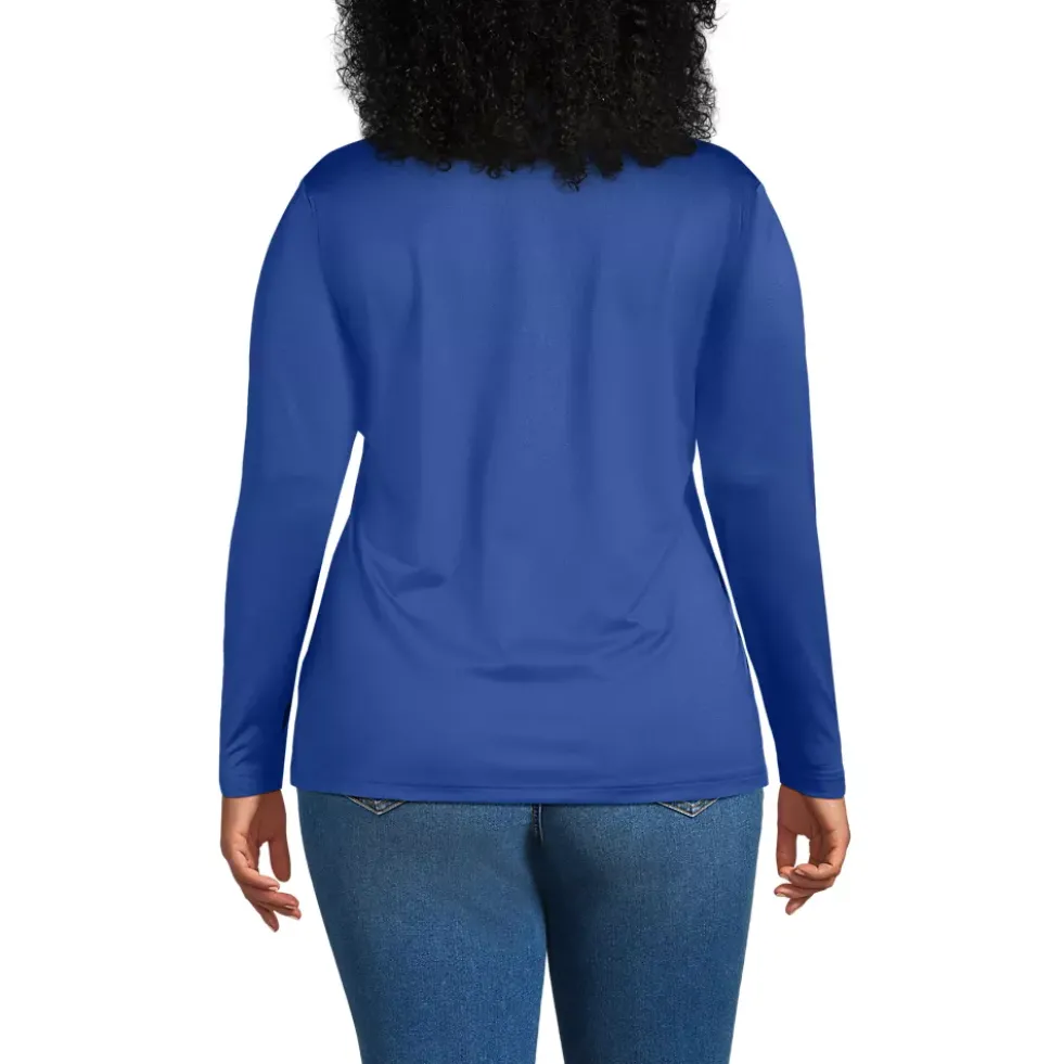 School Uniform Women's Rapid Dry Long Sleeve Sport Collar Polo