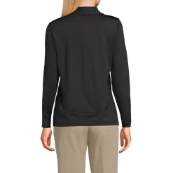 School Uniform Women's Rapid Dry Long Sleeve Sport Collar Polo
