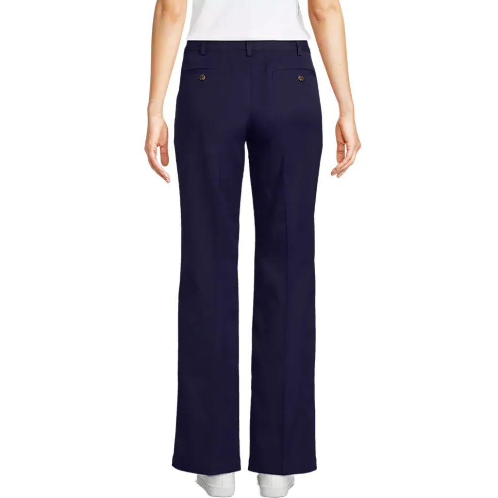 School Uniform Women's Recycle Active Chino Comfort Waist Straight Leg Pants