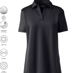 School Uniform Women's Short Sleeve Rapid Dry Sport Neck Polo Shirt