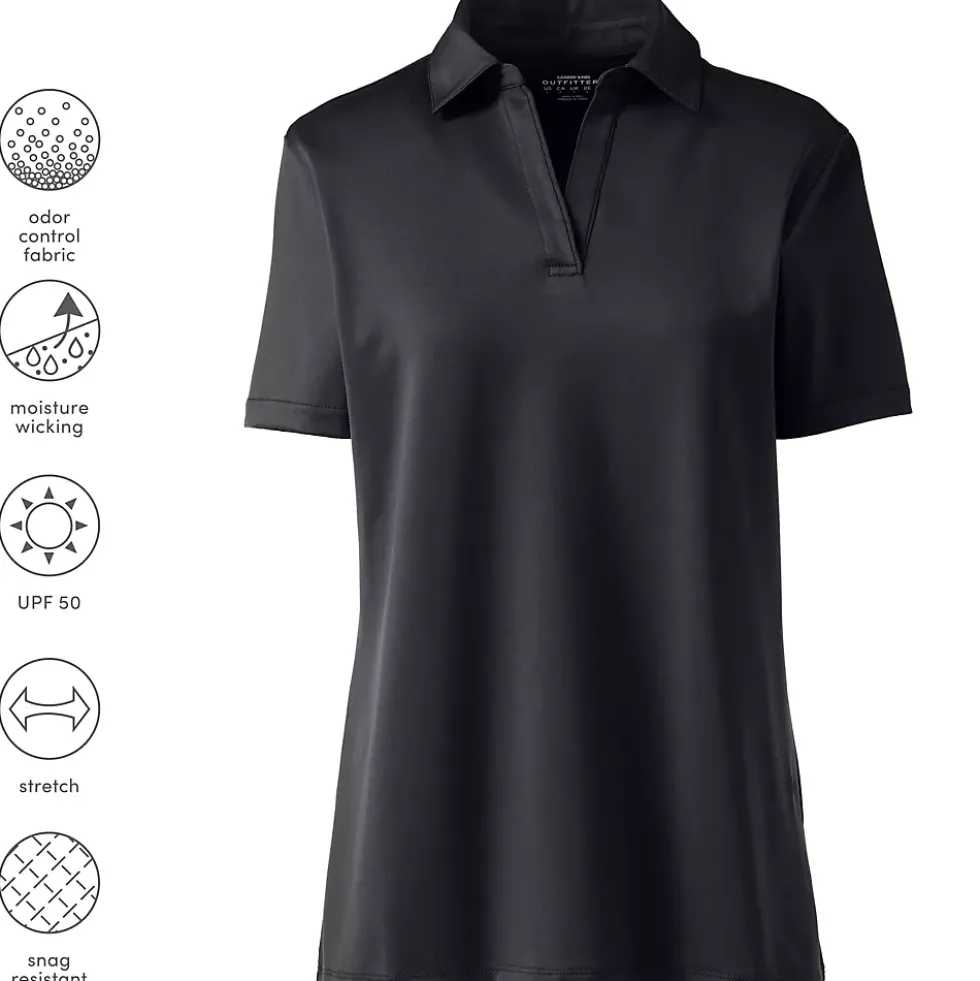 School Uniform Women's Short Sleeve Rapid Dry Sport Neck Polo Shirt