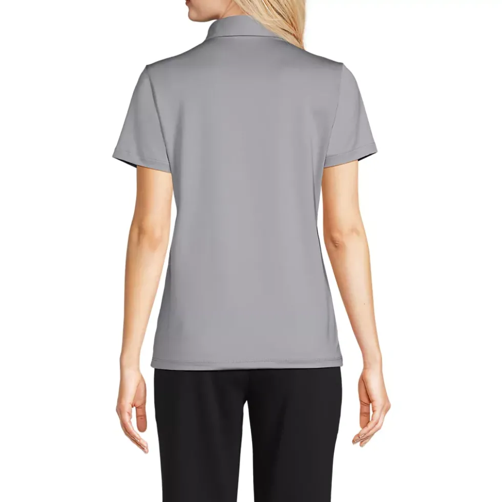 School Uniform Women's Short Sleeve Rapid Dry Sport Neck Polo Shirt