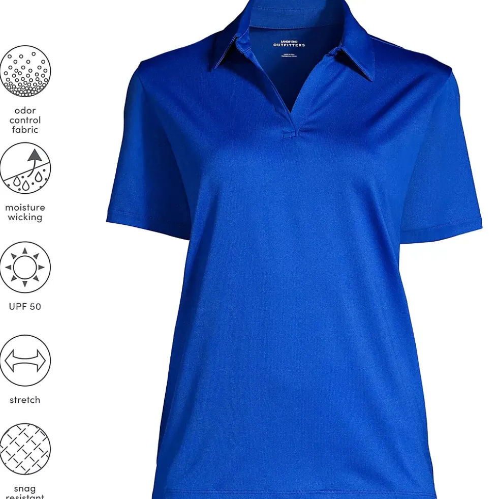 School Uniform Women's Short Sleeve Rapid Dry Sport Neck Polo Shirt