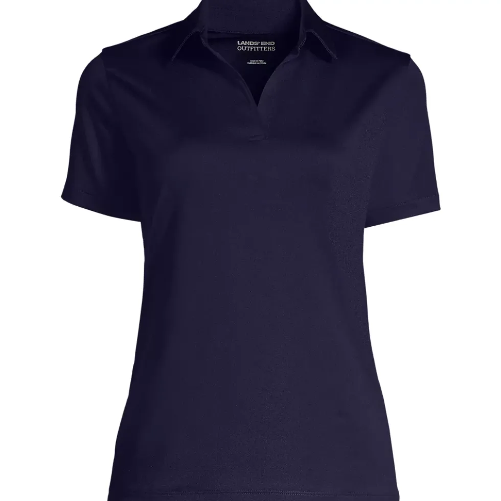 School Uniform Women's Short Sleeve Rapid Dry Sport Neck Polo Shirt