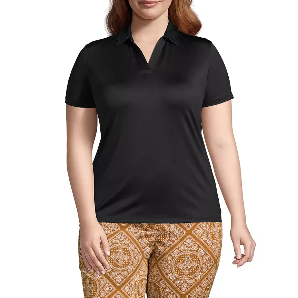 School Uniform Women's Short Sleeve Rapid Dry Sport Neck Polo Shirt
