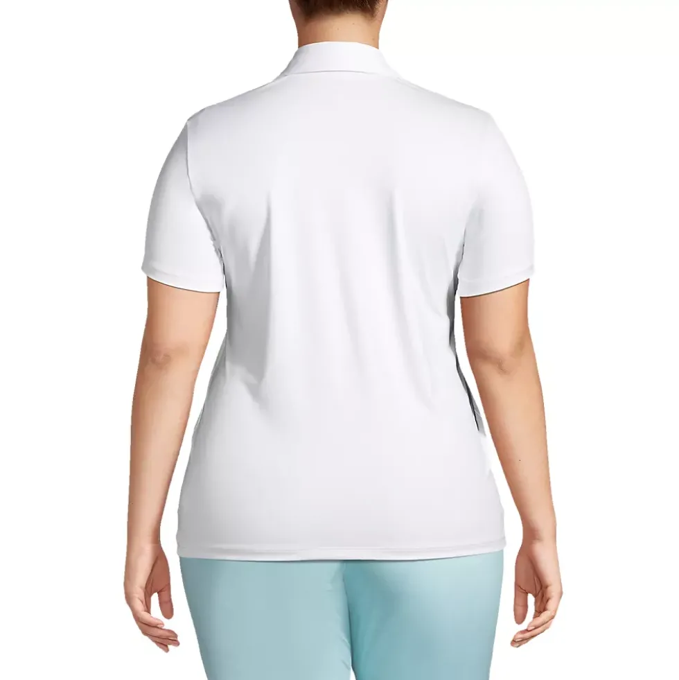 School Uniform Women's Short Sleeve Rapid Dry Sport Neck Polo Shirt