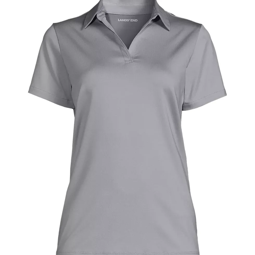 School Uniform Women's Short Sleeve Rapid Dry Sport Neck Polo Shirt