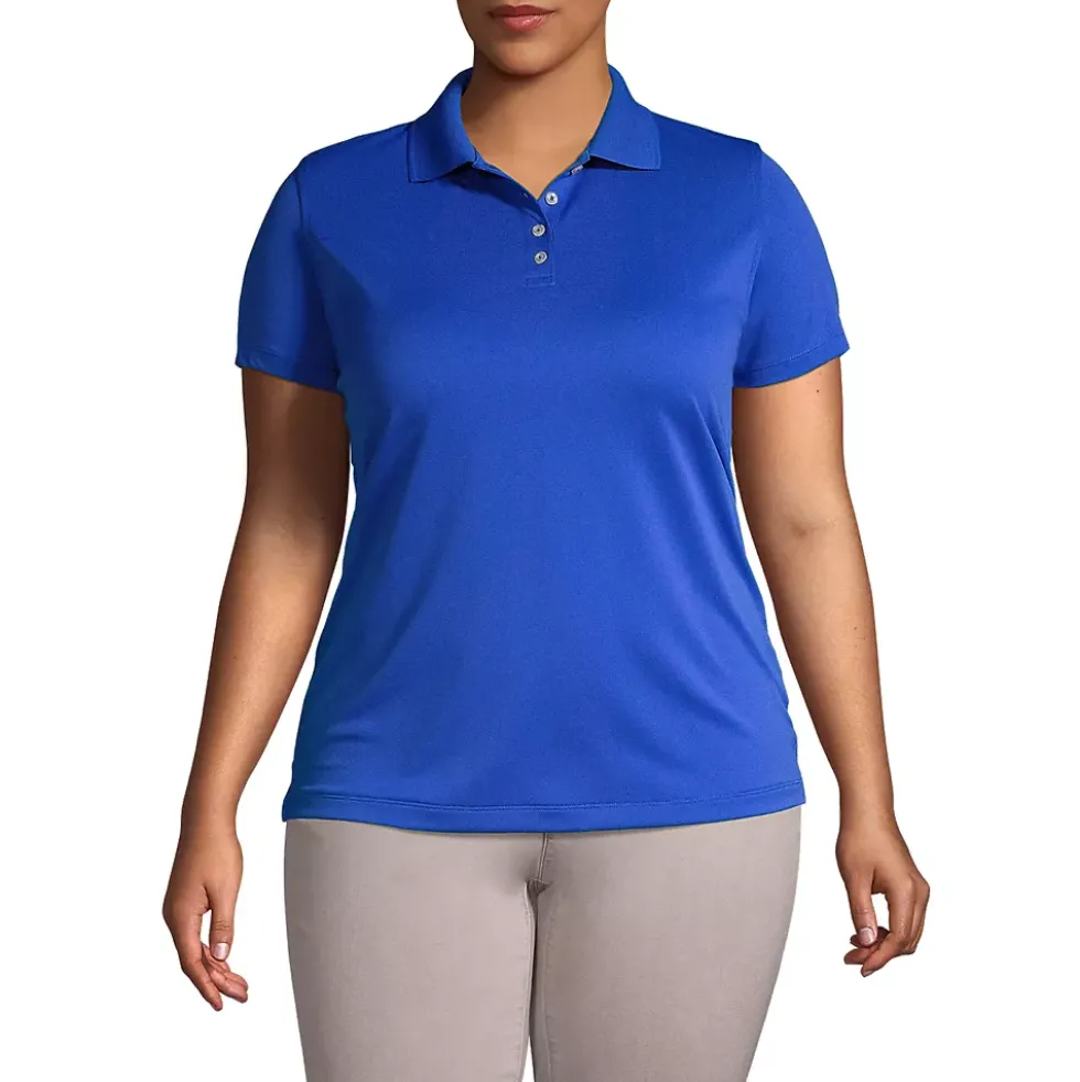 School Uniform Women's Short Sleeve Polyester Polo Shirt