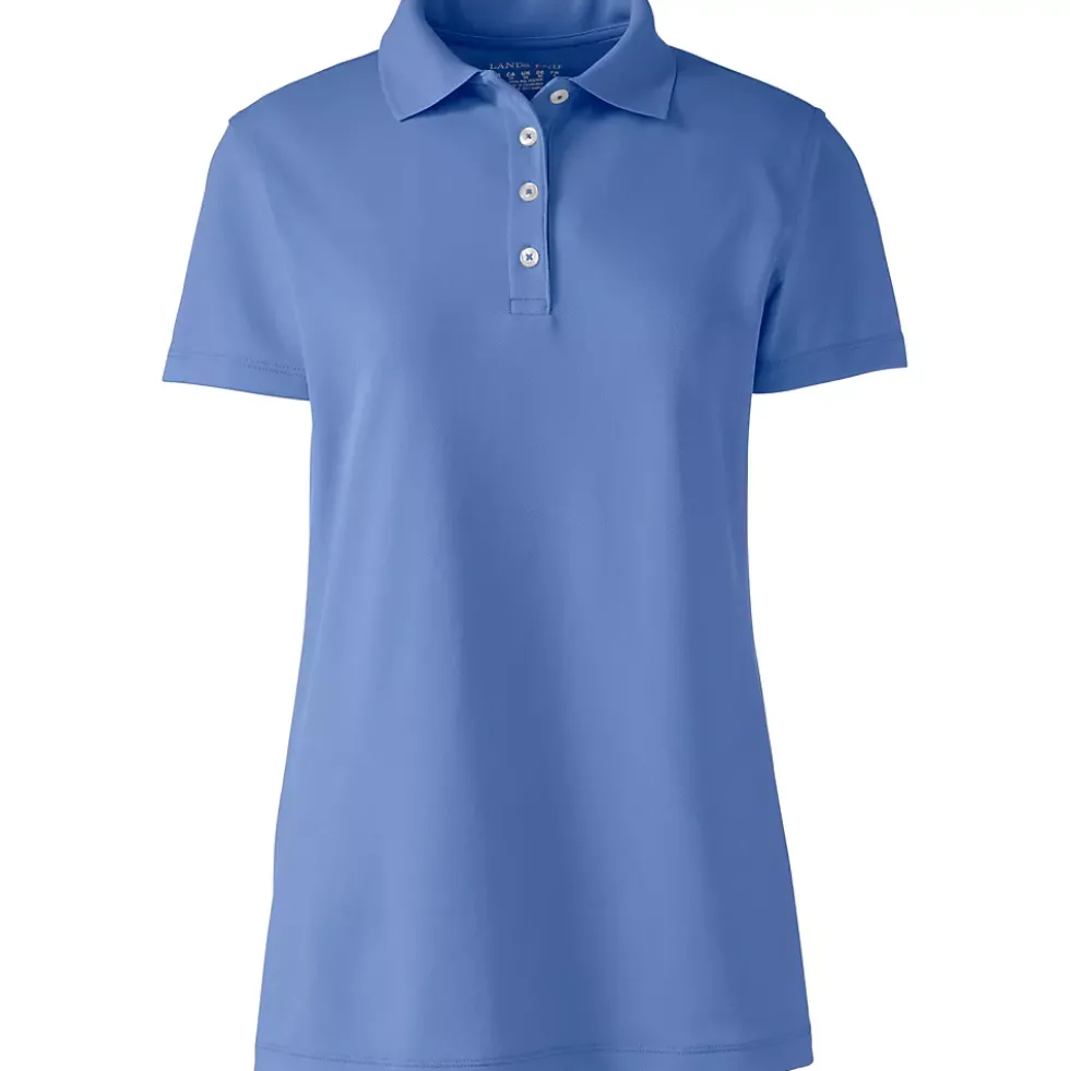School Uniform Women's Short Sleeve Polyester Polo Shirt