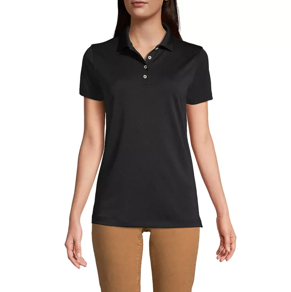 School Uniform Women's Short Sleeve Polyester Polo Shirt