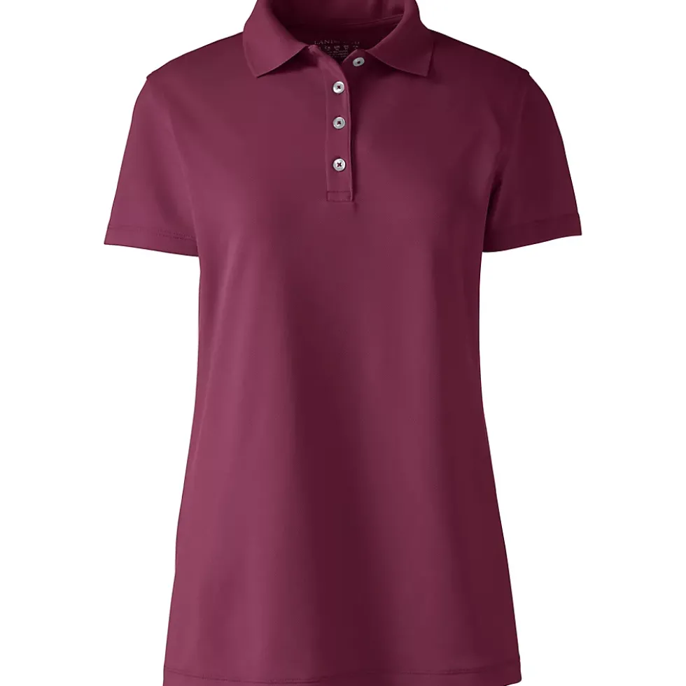 School Uniform Women's Short Sleeve Polyester Polo Shirt