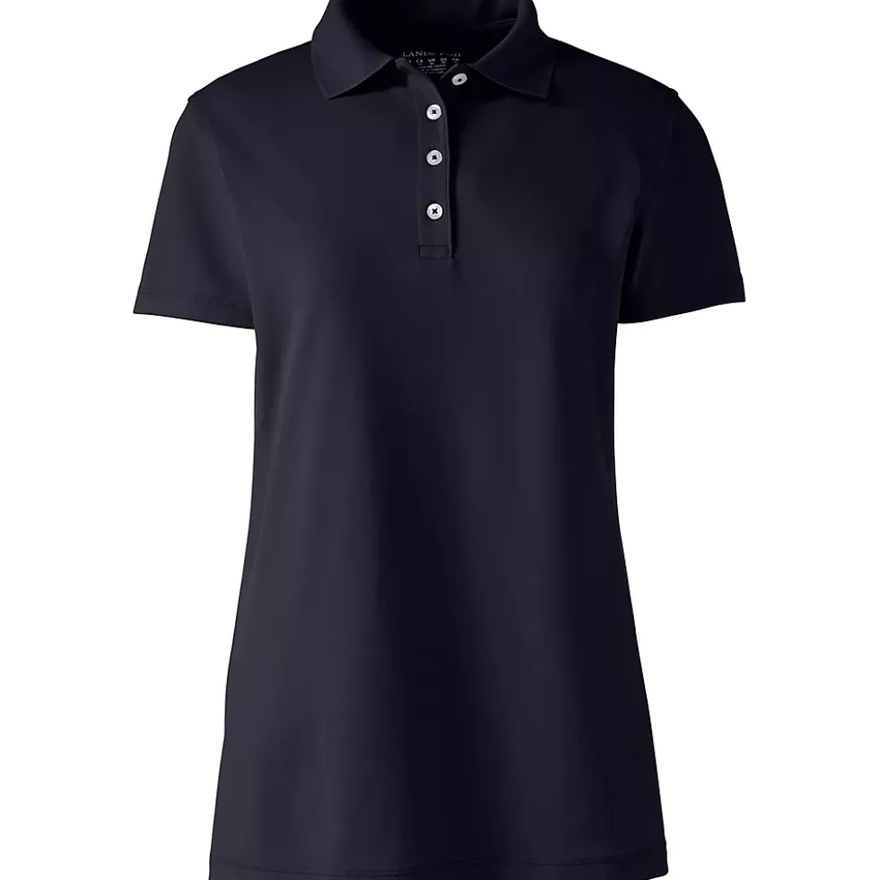 School Uniform Women's Short Sleeve Polyester Polo Shirt