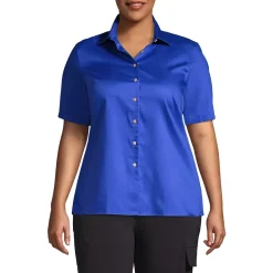 School Uniform Women's Short Sleeve Performance Twill Shirt