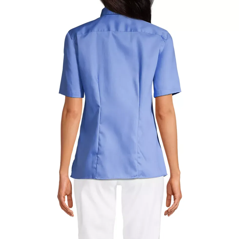 School Uniform Women's Short Sleeve Performance Twill Shirt