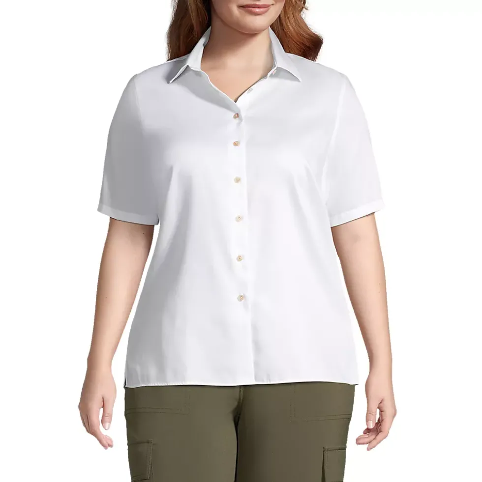 School Uniform Women's Short Sleeve Performance Twill Shirt