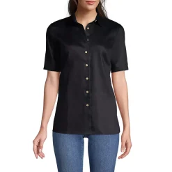 School Uniform Women's Short Sleeve Performance Twill Shirt