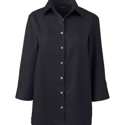 School Uniform Women's 3/4 Sleeve Performance Twill Shirt
