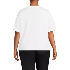 School Uniform Women's Supima Jersey Half Sleeve Splitneck Shirt