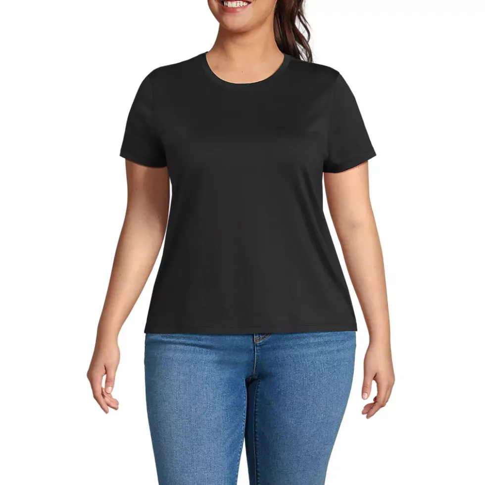 School Uniform Women's Supima Jersey Short Sleeve Relaxed Tee Shirt