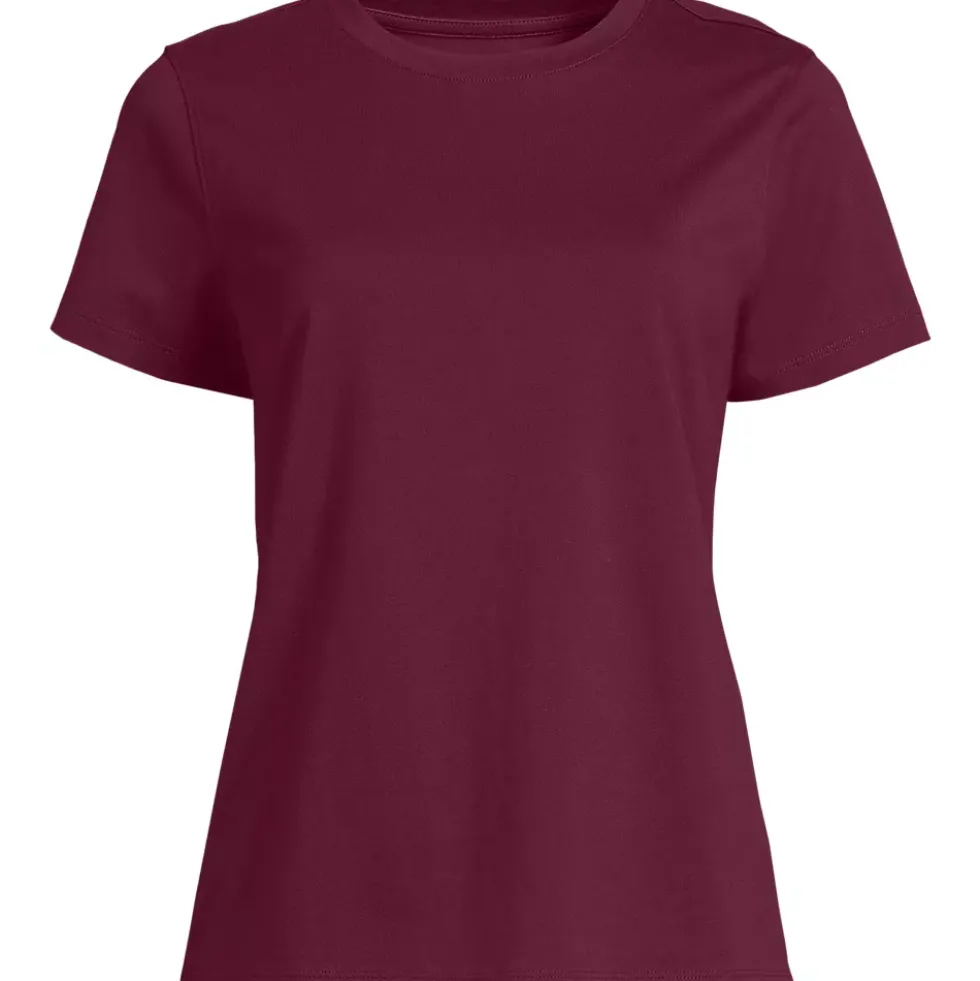 School Uniform Women's Supima Jersey Short Sleeve Relaxed Tee Shirt