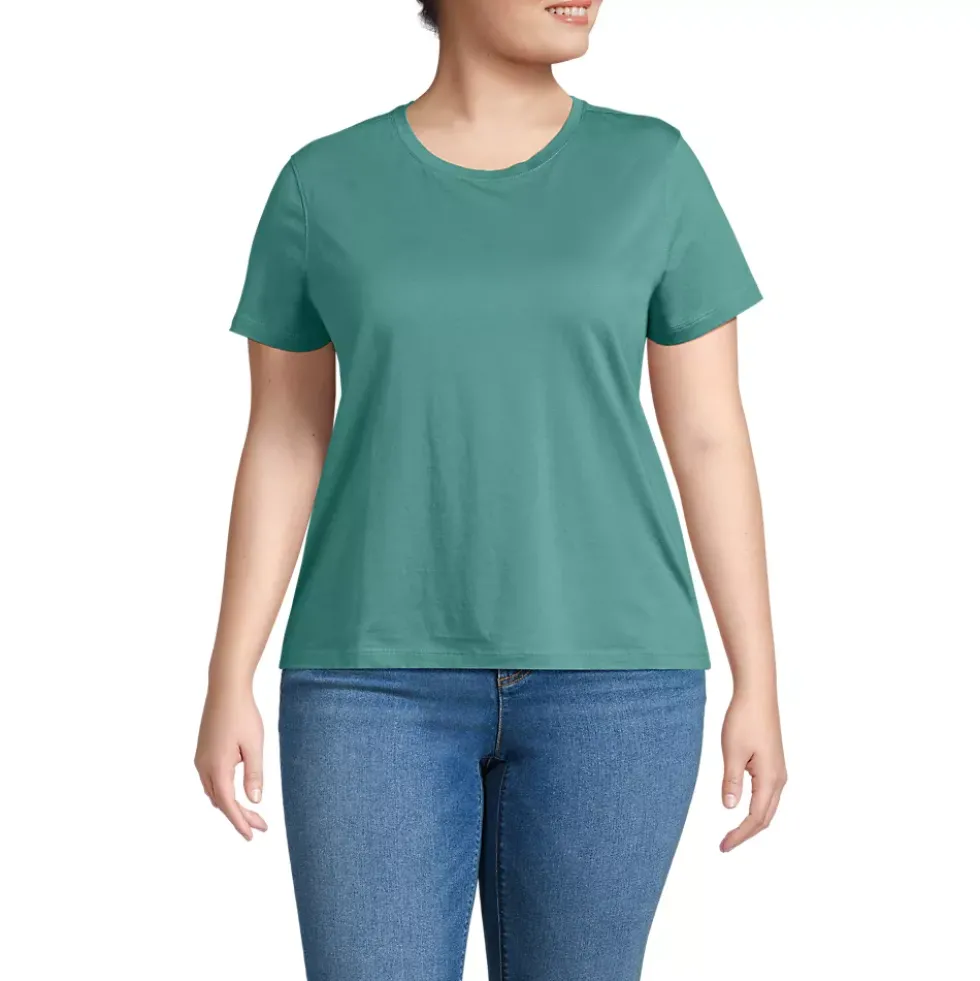 School Uniform Women's Supima Jersey Short Sleeve Relaxed Tee Shirt