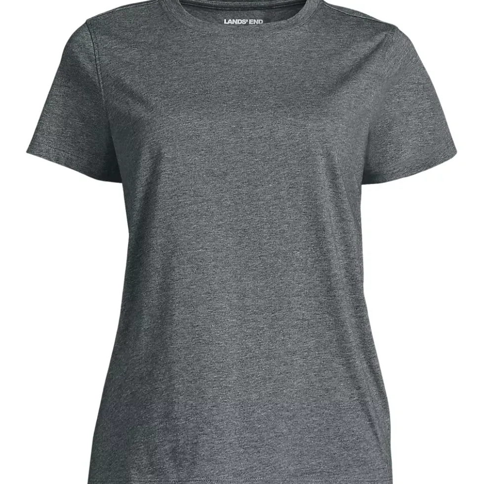 School Uniform Women's Supima Jersey Short Sleeve Relaxed Tee Shirt
