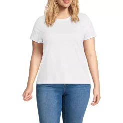 School Uniform Women's Supima Jersey Short Sleeve Relaxed Tee Shirt
