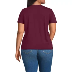 School Uniform Women's Supima Jersey Short Sleeve Relaxed Tee Shirt