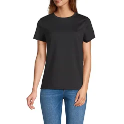 School Uniform Women's Supima Jersey Short Sleeve Relaxed Tee Shirt