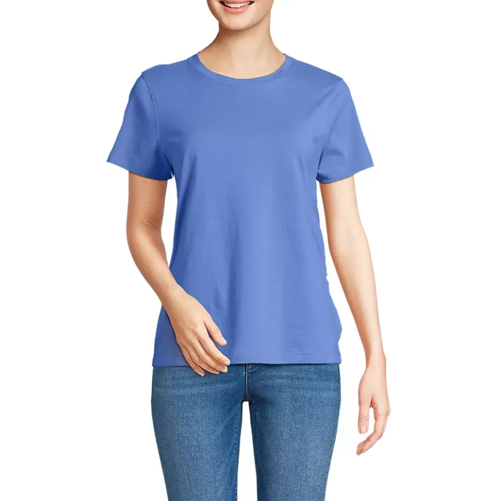 School Uniform Women's Supima Jersey Short Sleeve Relaxed Tee Shirt