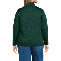 School Uniform Women's Sweater Fleece Zip Front Jacket