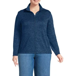 School Uniform Women's Sweater Fleece Zip Front Jacket