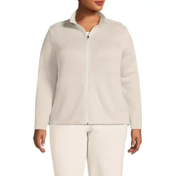 School Uniform Women's Sweater Fleece Zip Front Jacket