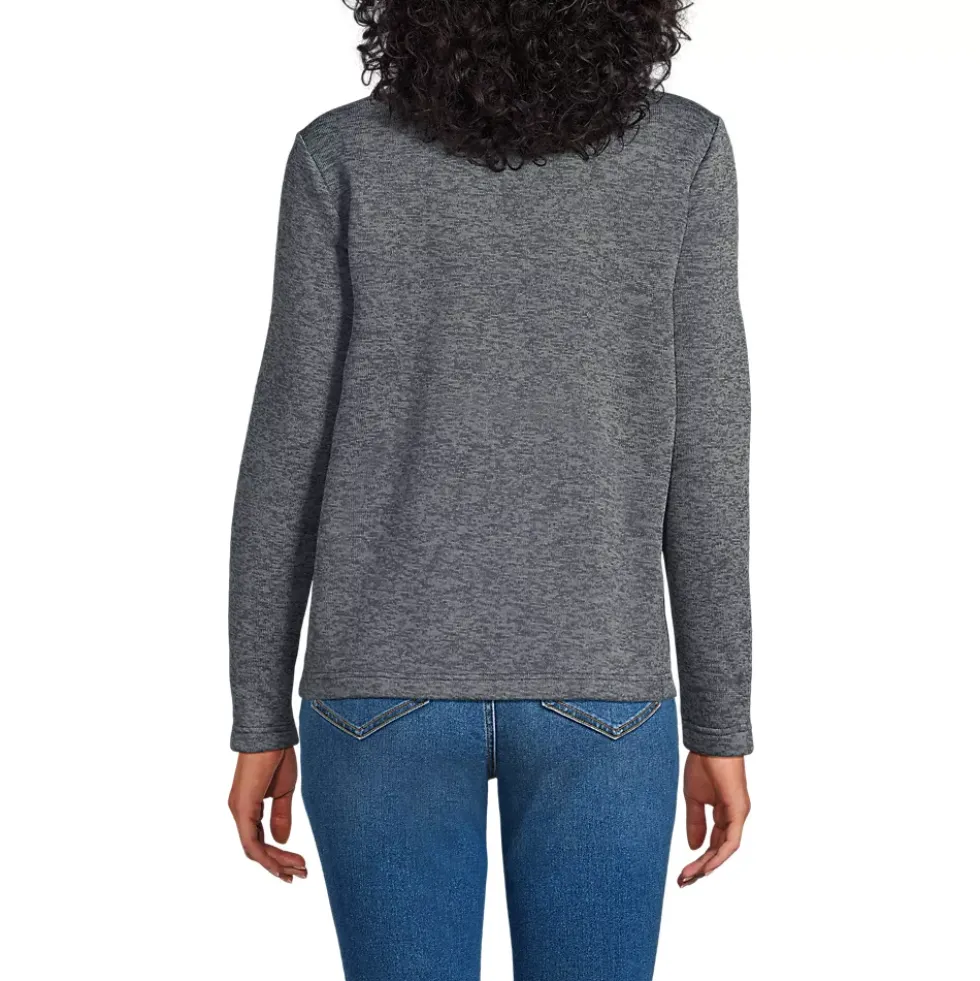 School Uniform Women's Sweater Fleece Zip Front Jacket