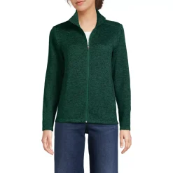 School Uniform Women's Sweater Fleece Zip Front Jacket