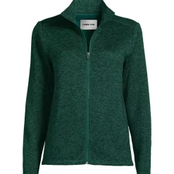 School Uniform Women's Sweater Fleece Zip Front Jacket