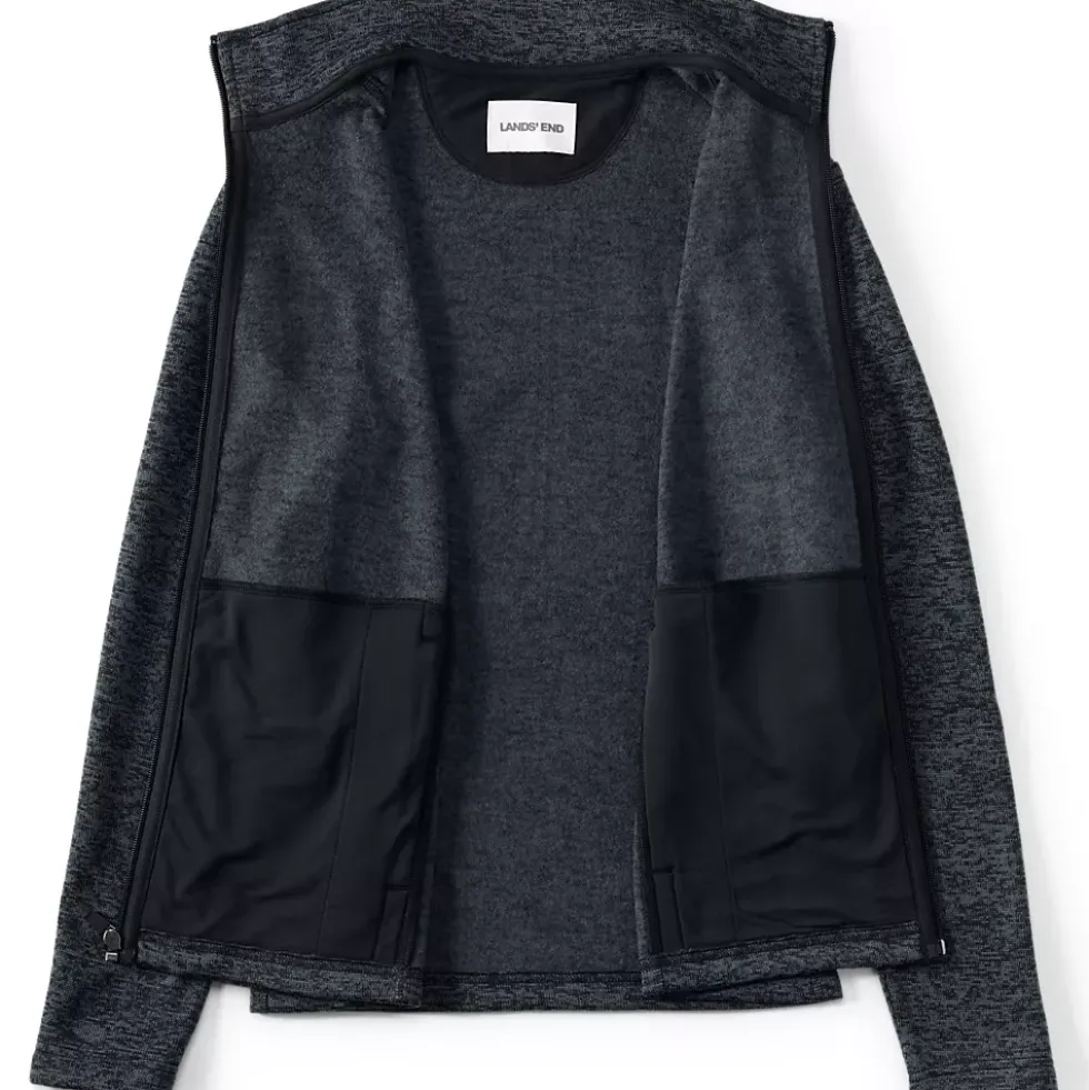 School Uniform Women's Sweater Fleece Zip Front Jacket