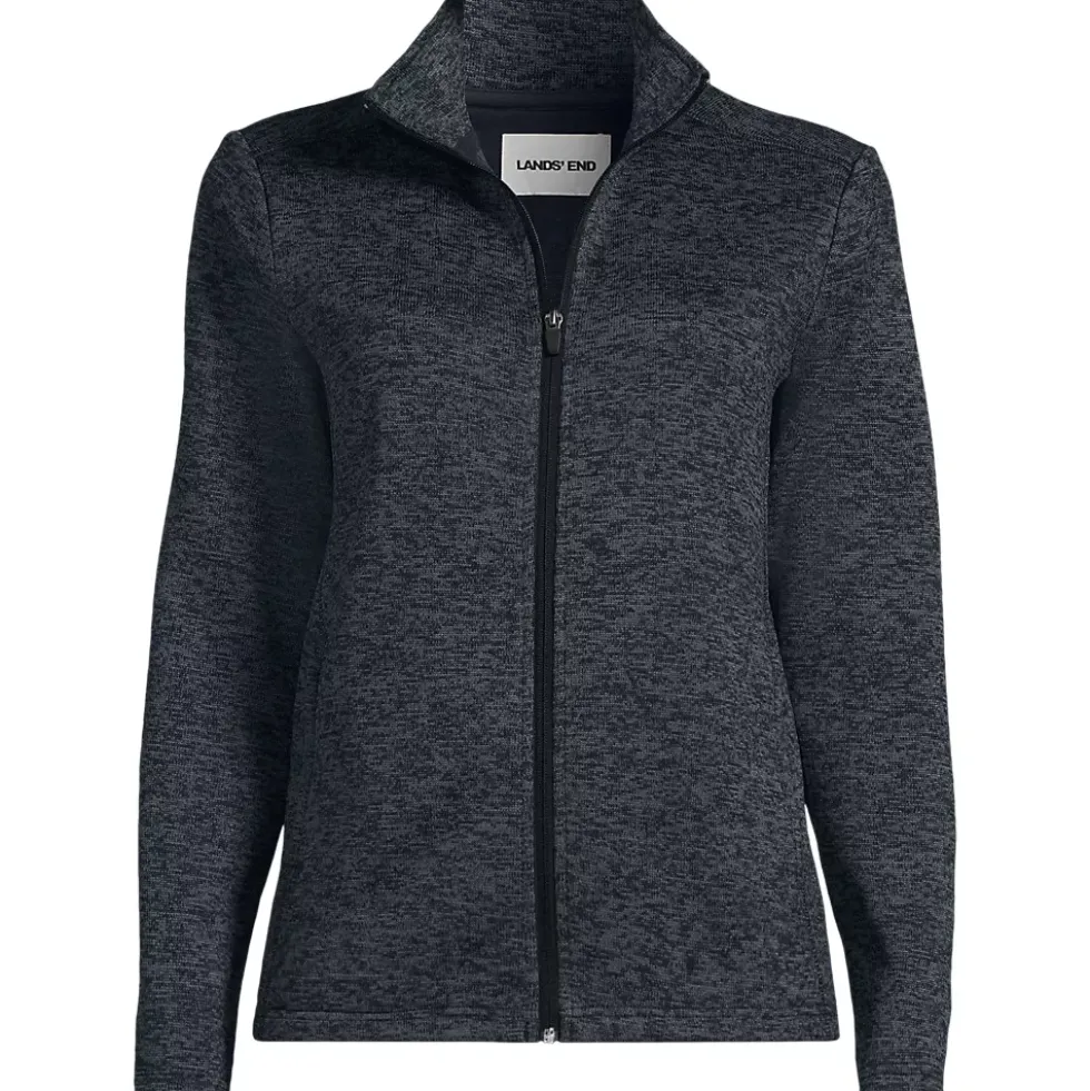 School Uniform Women's Sweater Fleece Zip Front Jacket
