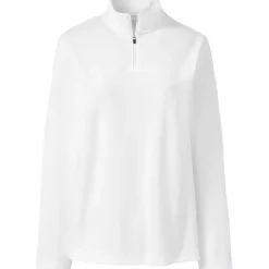 School Uniform Women's Textured Quarter Zip Pullover